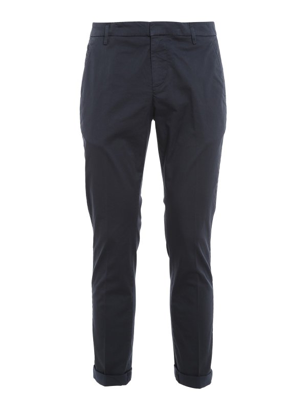 DONDUP: casual trousers - Gaubert blue trousers