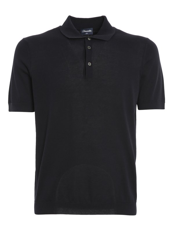 DRUMOHR: Col roulé & Col polo - Pull Col Roulé - Bleu Foncé