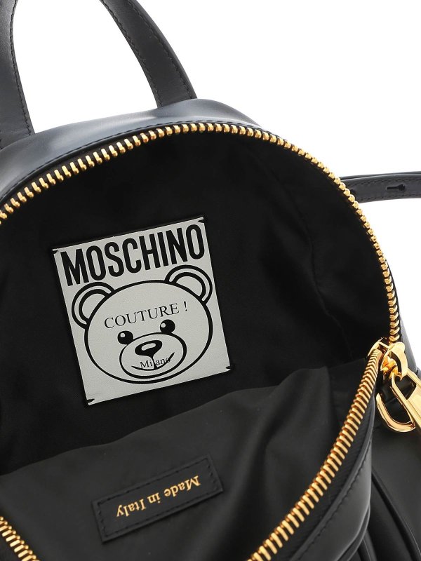 バックパック - 黒 shop online: MOSCHINO