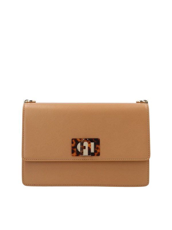 FURLA: borse a tracolla - Borsa a tracolla 1927 S color Miele