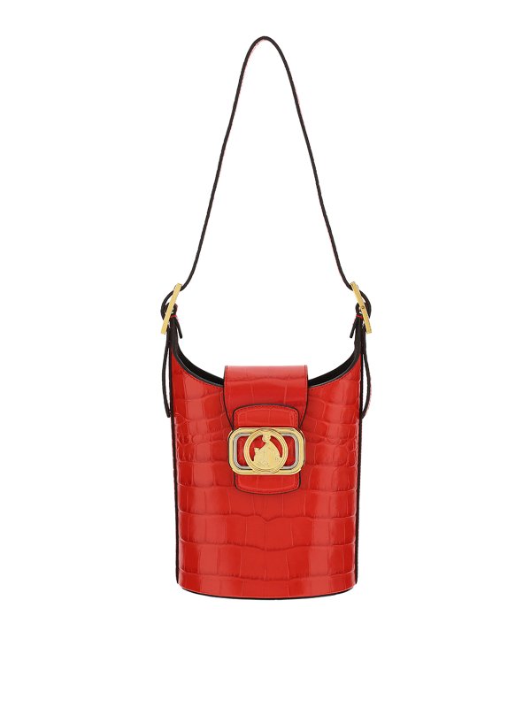 LANVIN: Bucket bags - Small Swan bucket bag