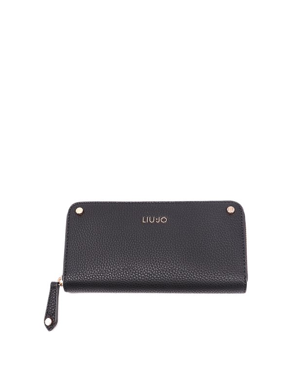 Liu Jo Zip-around faux leather wallet Black AA1109E002722222