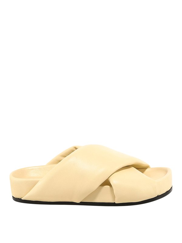 JIL SANDER: sandals - Crossover strap sandals