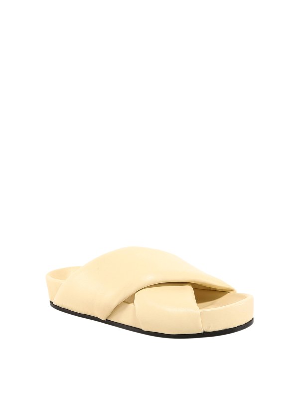 JIL SANDER: sandals online - Crossover strap sandals