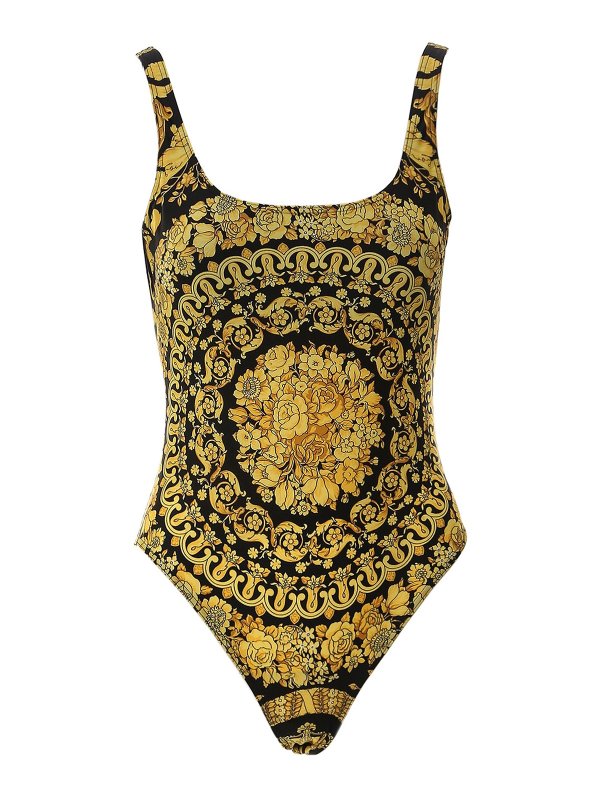 VERSACE: one-piece - Baroque patterned swimsuit
