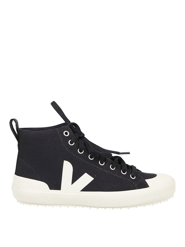 VEJA: trainers - Nova organic cotton high-top sneakers