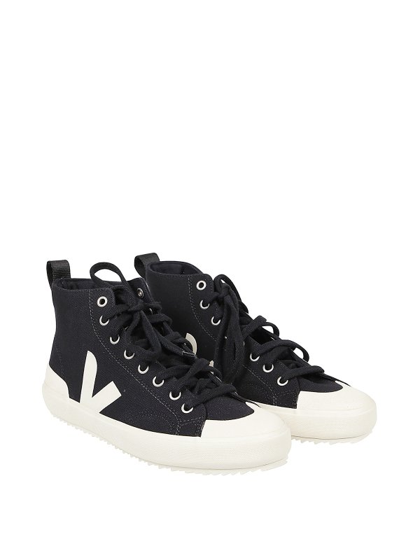 VEJA: trainers online - Nova organic cotton high-top sneakers