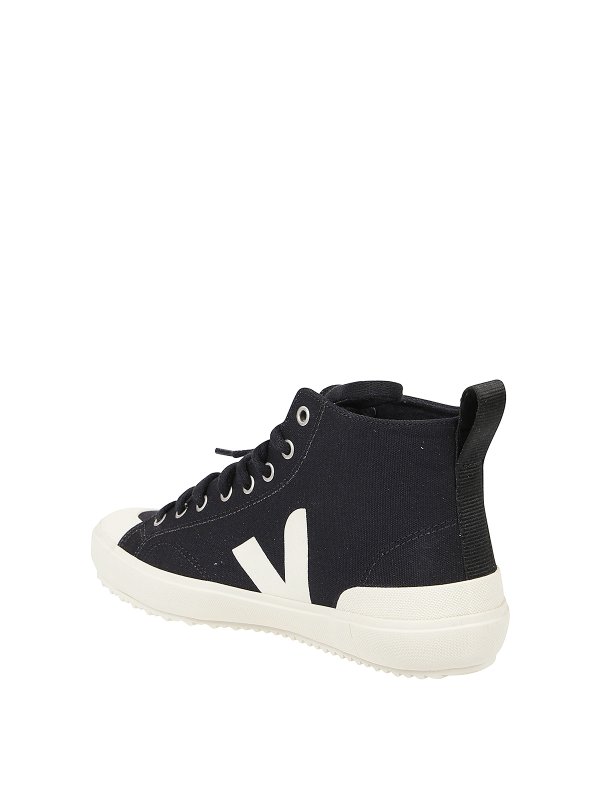 Nova organic cotton high-top sneakers shop online: VEJA