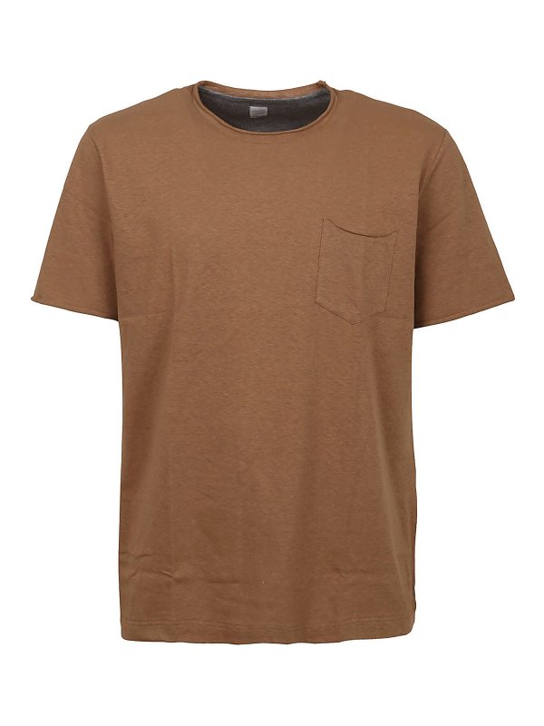 ELEVENTY: t-shirts - Patch pocket T-shirt