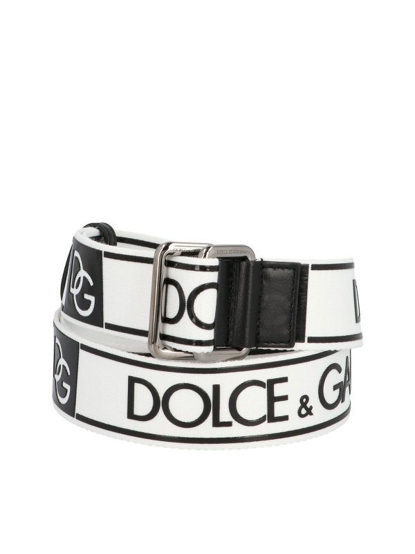 DOLCE & GABBANA: Cinturones - Cinturón - Blanco