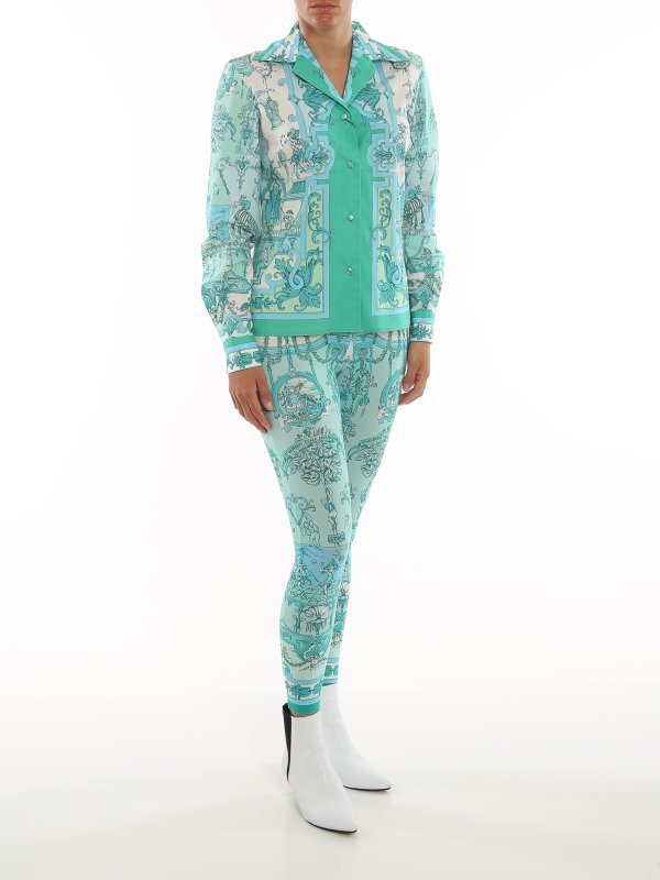 ETRO: Leggings online - Leggings - Grün