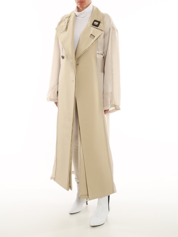Maison Margiela: トレンチコート online - トレンチコート - ベージュ