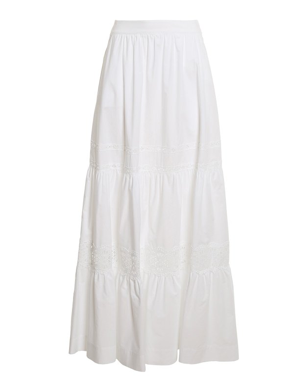 P.A.R.O.S.H.: ロングシャツ - ロングスカート - 白