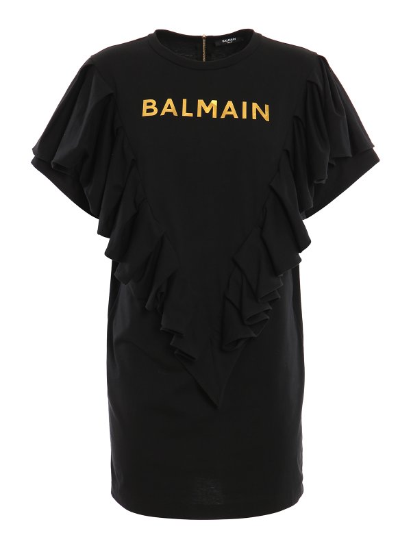 Balmain: abiti corti - Abito con volant