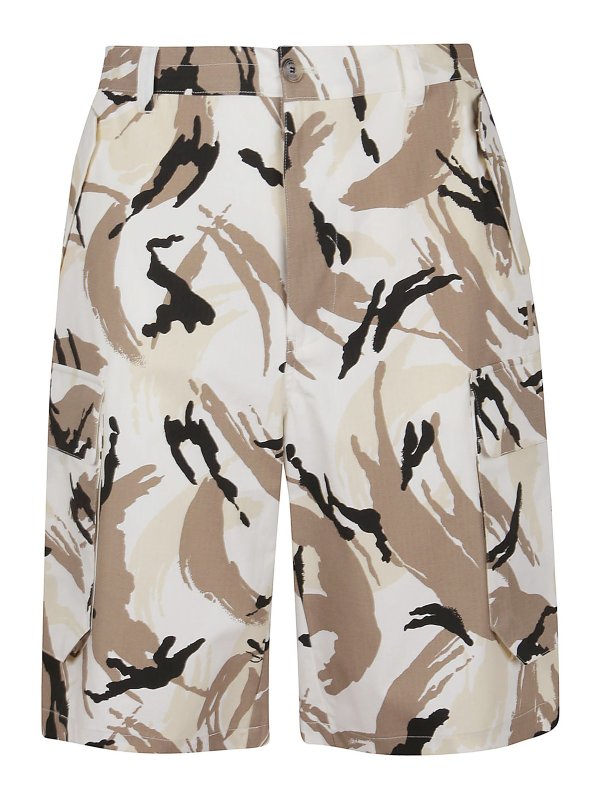 KENZO: Trousers Shorts - Tropic Camo shorts