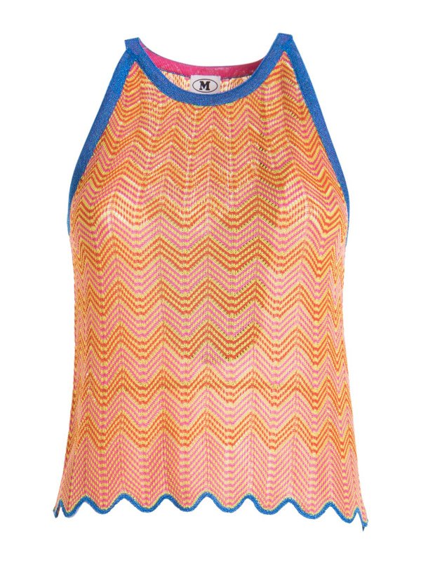 M MISSONI: Tops & Tank tops - Chevron patterned viscose top