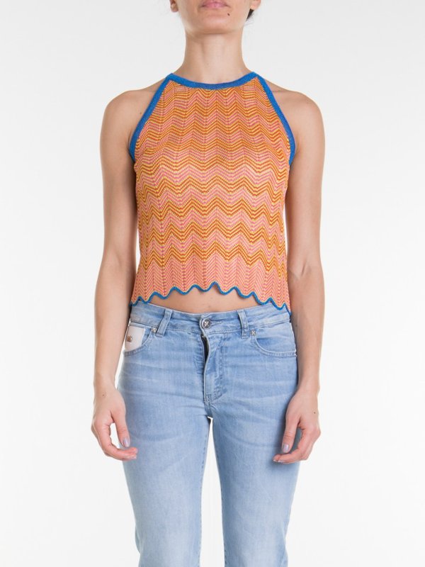 iKRIX M MISSONI: Tops & Tank tops - Chevron patterned viscose top