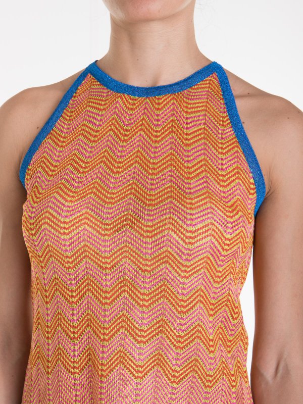 M MISSONI buy online Chevron patterned viscose top