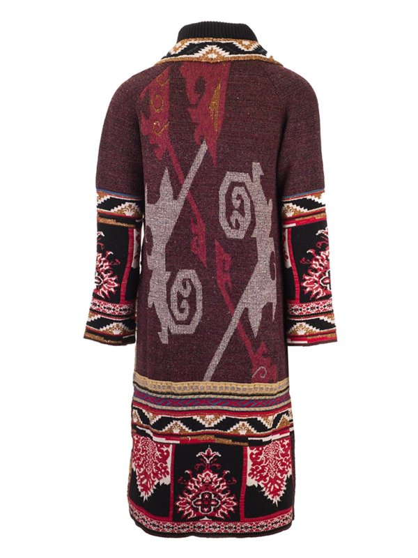 ETRO: Abrigos semilargos online - Abrigo Midi - Rojo