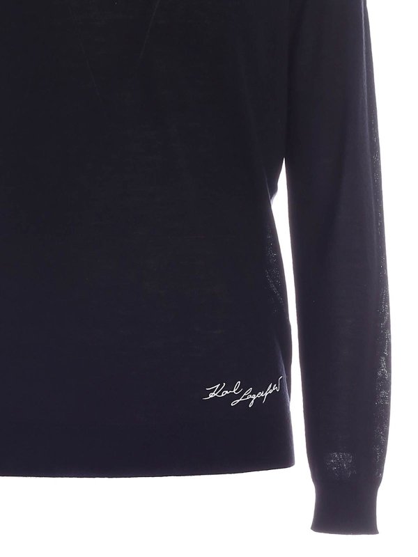 iKRIX KARL LAGERFELD: Pull col rond - Pull Col Rond - Noir