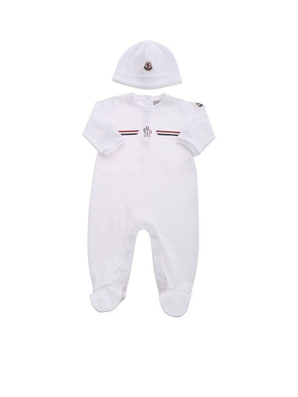 Moncler Jr ジャンプスーツ - 白|8O702008392E002 | THEBS