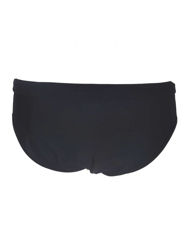 DOLCE & GABBANA: Swim shorts & swimming trunks online - Logo patch swim briefs in black