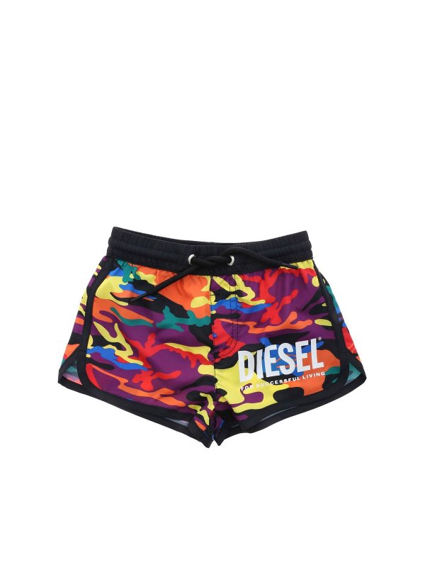 DIESEL: Costumi piscina e boxer - Boxer Mbxreefrbow multicolor