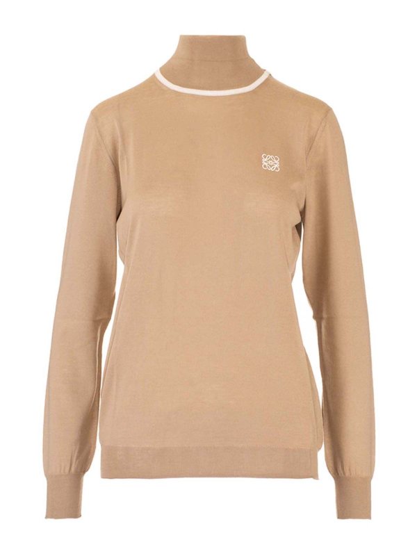 LOEWE: Rollkragenpullover  und Polo-Ausschnitt - Rollkragenpullover  - Camel