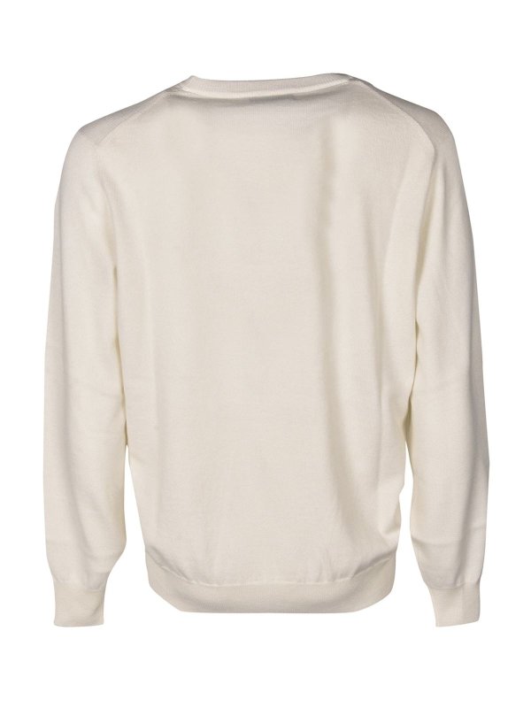 BRUNELLO CUCINELLI: Pull col rond online - Pull Col Rond - Blanc