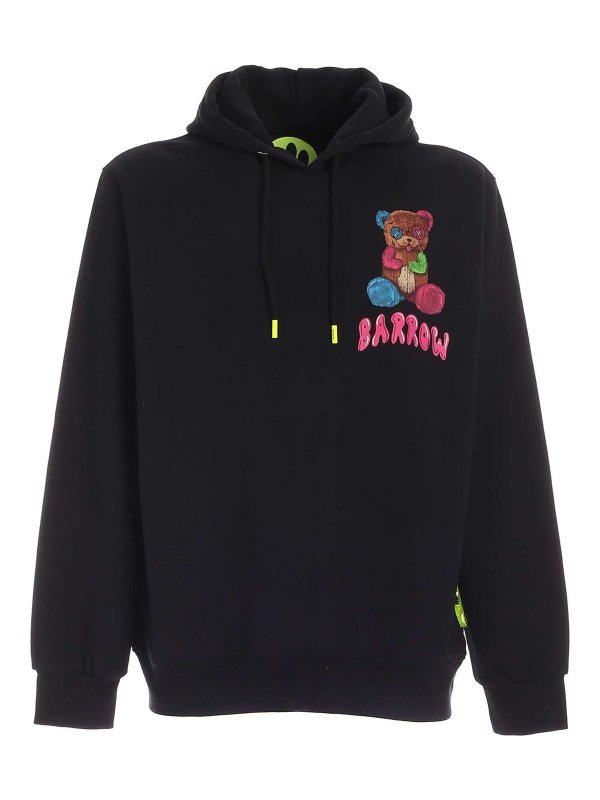 BARROW: Sweatshirts & Sweaters - Bear print sweatshirt in black