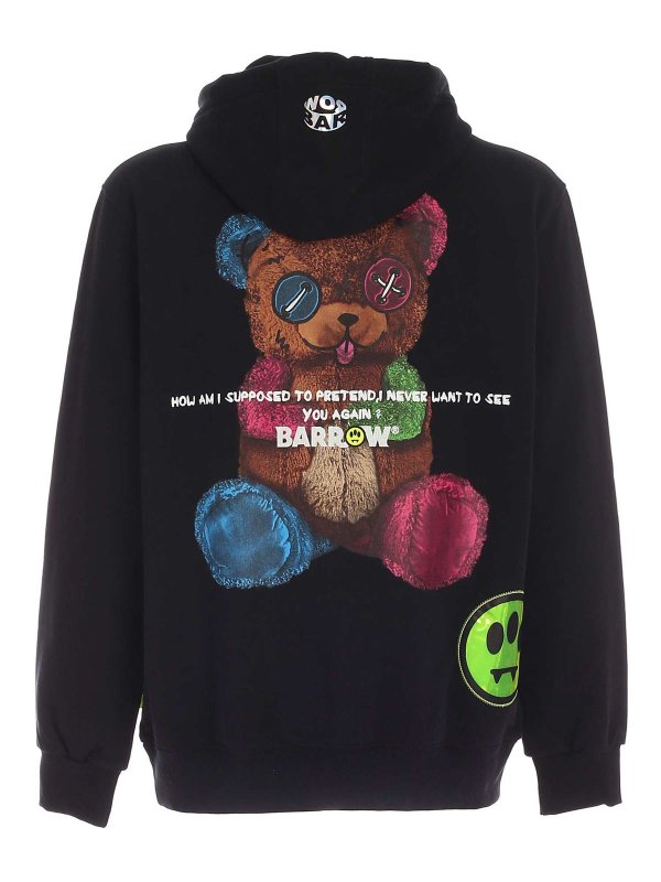 BARROW: Sweatshirts & Sweaters online - Bear print sweatshirt in black