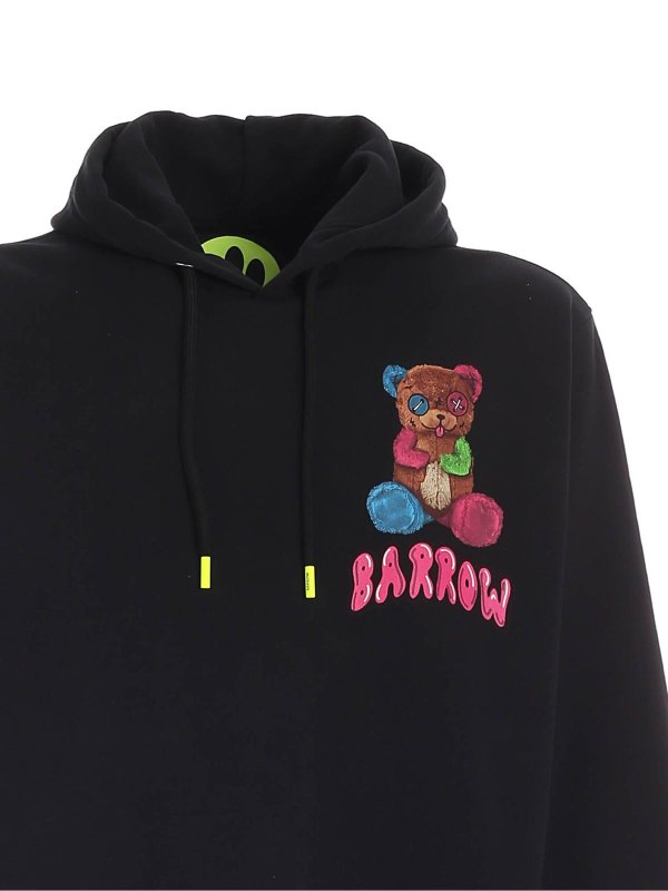 iKRIX BARROW: Sweatshirts & Sweaters - Bear print sweatshirt in black
