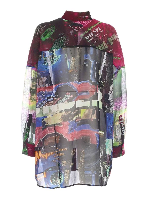 DIESEL: camicie online - Camicia lunga C-Caseyl multicolor