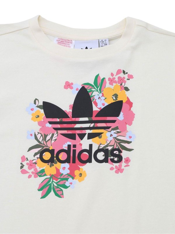 T-shirts Adidas Originals - print t-shirt cream color - GN4216