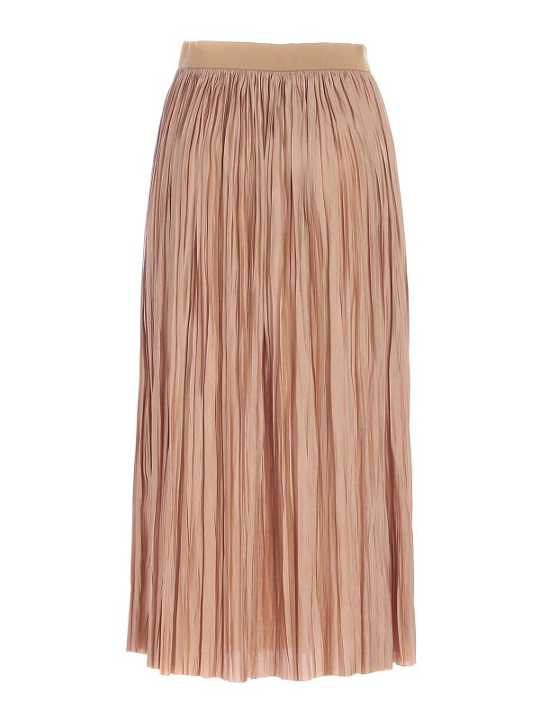 ROBERTO COLLINA: Long skirts online - Pleated skirt in camel color