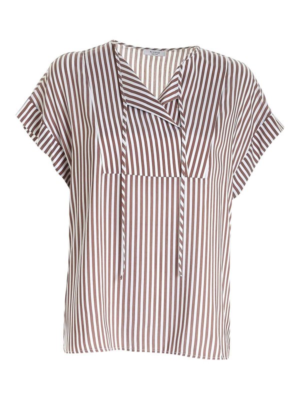 PESERICO: tops & shirts - Striped top