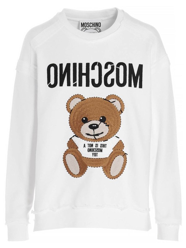 MOSCHINO: Sweatshirts & Pulls - Sweat-Shirts - Blanc