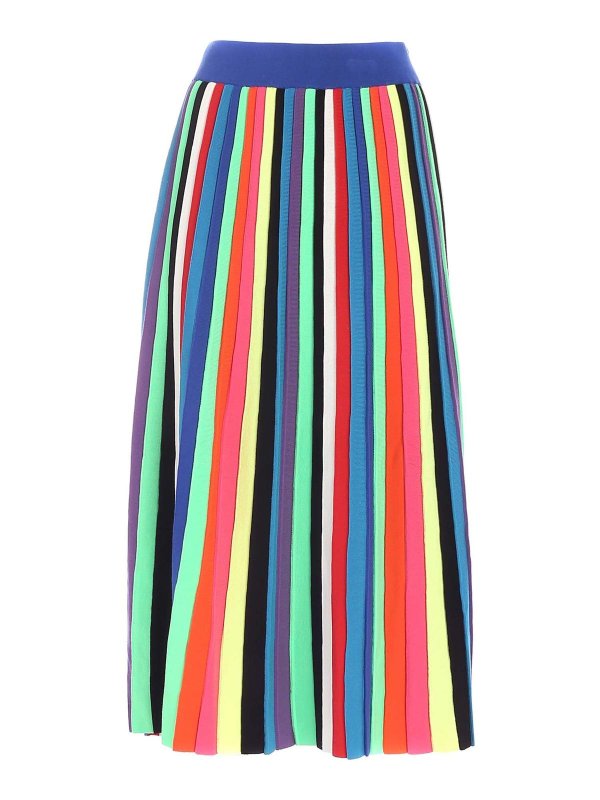 WEEKEND MAX MARA: Long skirts - Pleated multicolor skirt