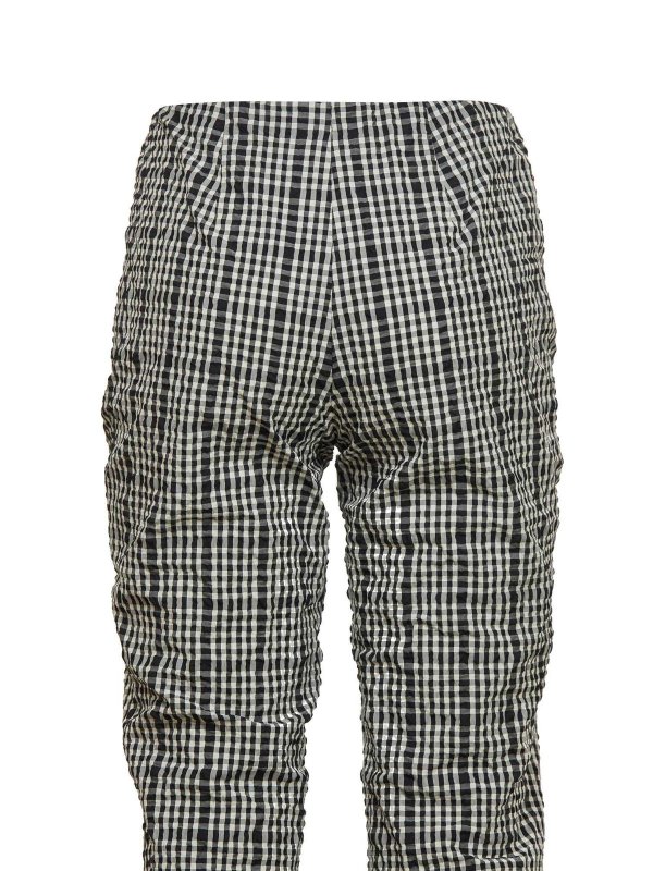 iKRIX P.A.R.O.S.H.: casual trousers - Checked pants in black