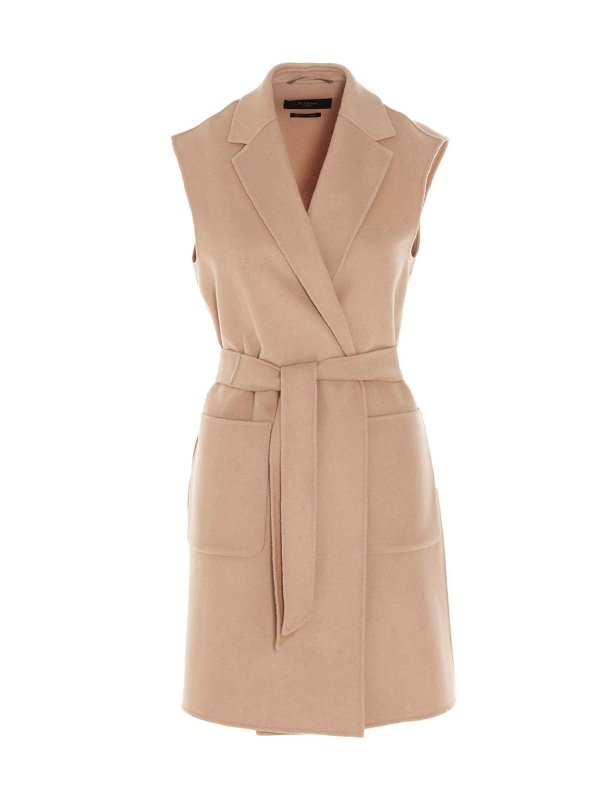 WEEKEND MAX MARA: Lange Mäntel - Langer Mantel - Beige