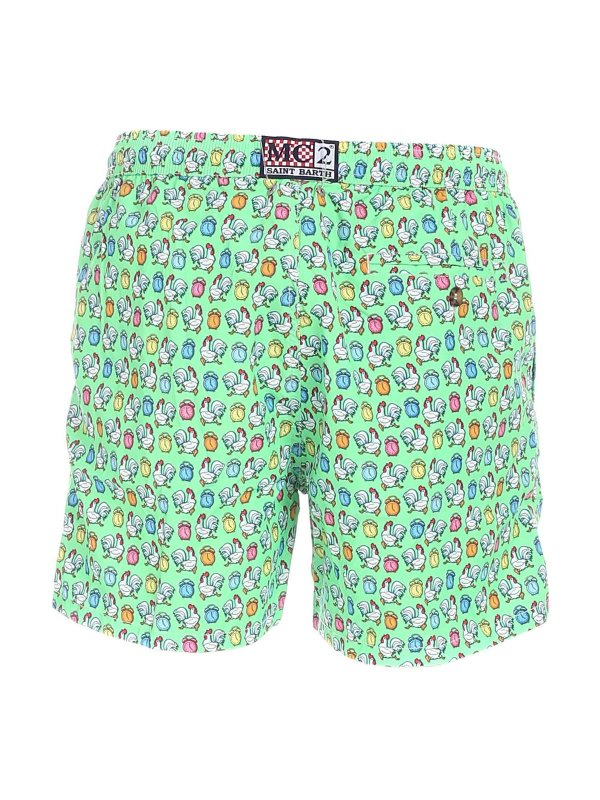 MC2 SAINT BARTH: Costumi piscina e boxer online - Boxer mare Rooster verdi