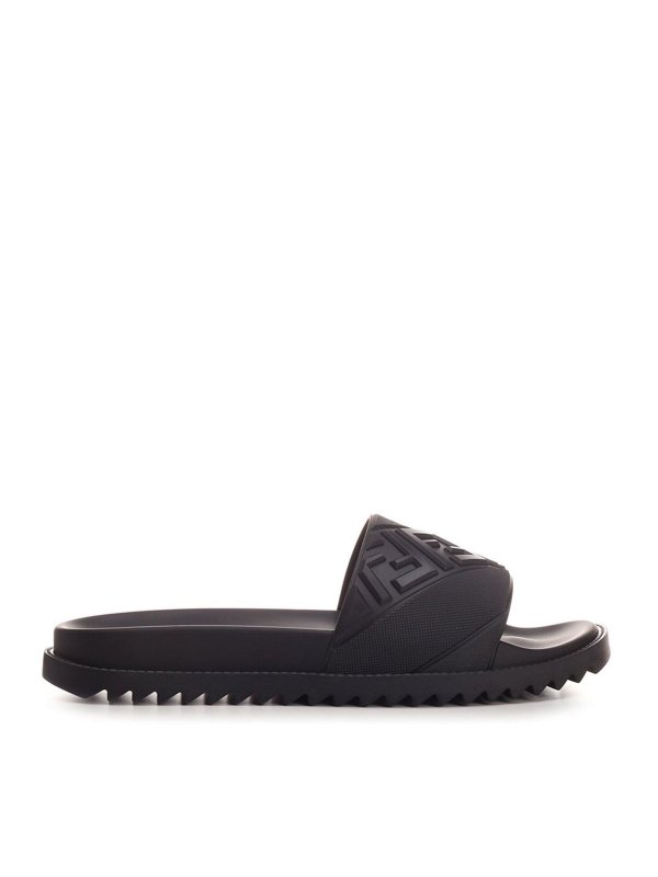 FENDI: flip flops - Fussbett slide sandals