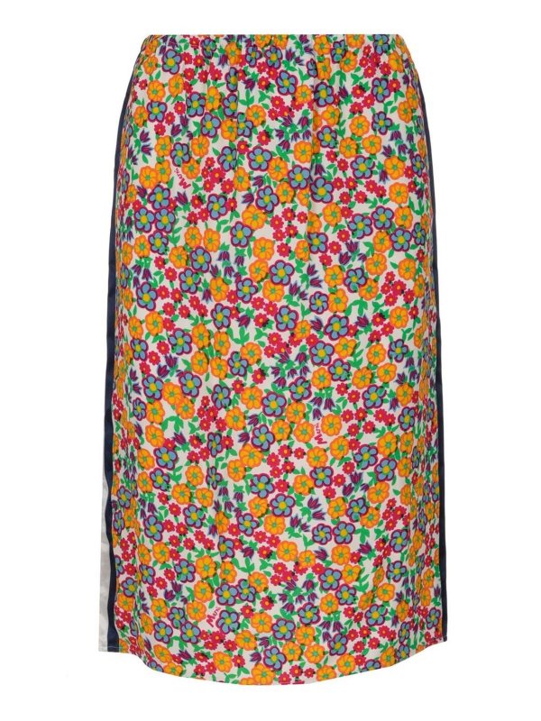 Marni: ニーレングススカート＆ミディ丈 - 膝丈/ミディスカート - マルチカラー