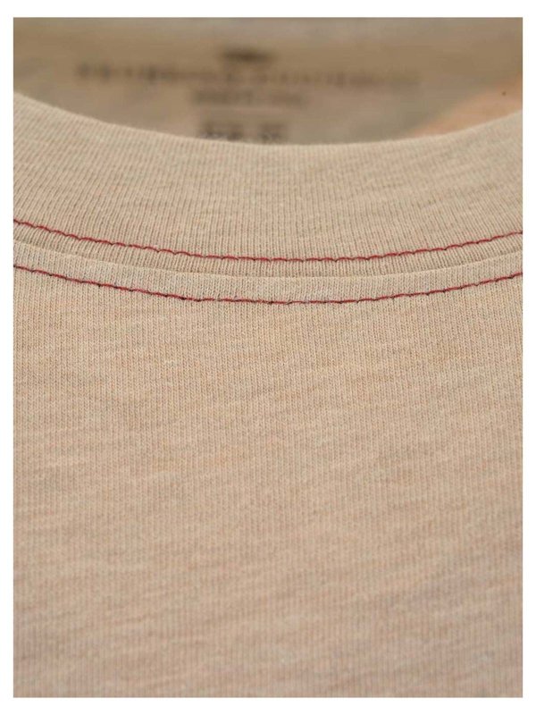 iKRIX BRUNELLO CUCINELLI: t-shirts - Fake pocket t-shirt in beige