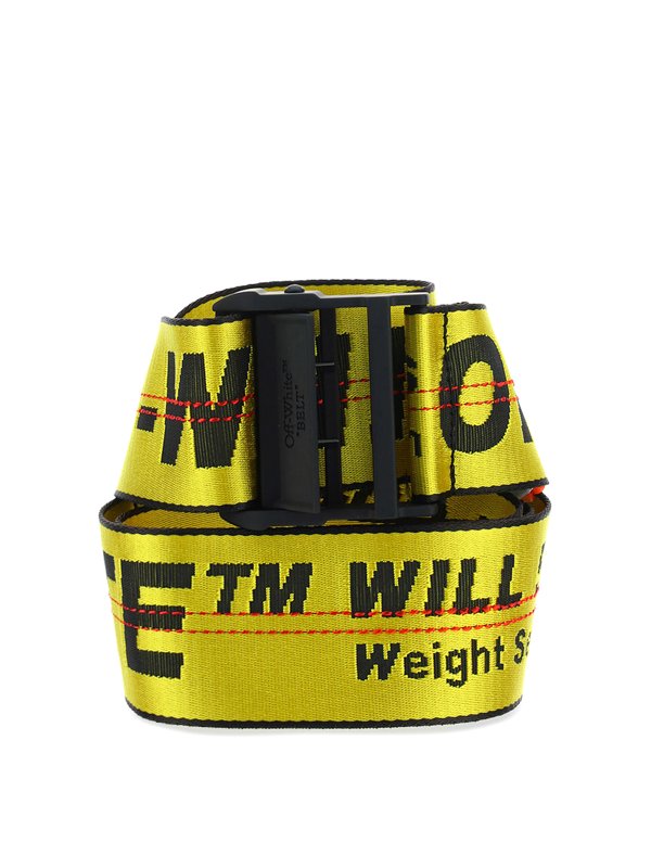 OFF-WHITE: Gürtel - Gürtel - Gelb
