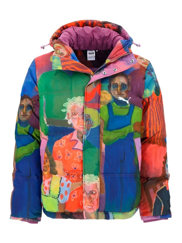 PUMA: padded jackets - Artwork printed puffer jacket