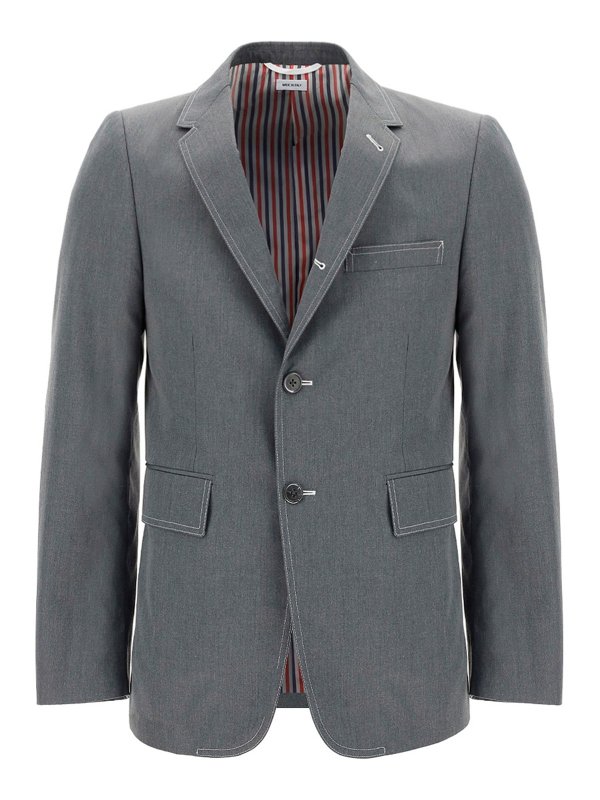 THOM BROWNE: Vestes de costume - Blazer - Gris
