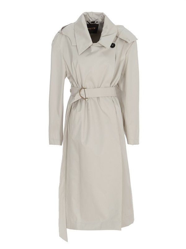 MOORER: Trenchcoats - Trenchcoat - Creme