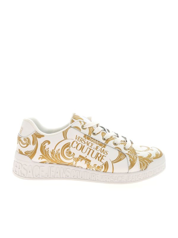 Versace Jeans Couture: Chaussures de sport - Baskets - Blanc