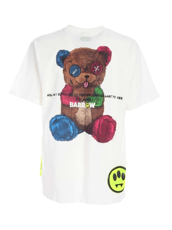 BARROW: t-shirts online - Multicolor printed t-shirt in white